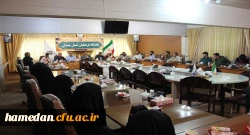 مراسم تکریم و معارفه مسئول حوزه شهید مطهری بسیج دانشجویی دانشگاه های استان همدان به میزبانی پردیس شهید مقصودی برگزار شد