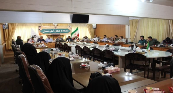 مراسم تکریم و معارفه مسئول حوزه شهید مطهری بسیج دانشجویی دانشگاه های استان همدان به میزبانی پردیس شهید مقصودی برگزار شد