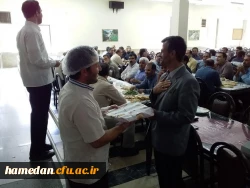به ابتکار واحد فرهنگی و بهداشت تغذیه پردیس شهید مقصودی همدان صورت گرفت