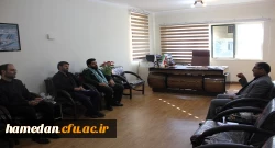 نشست صمیمی سرهنگ امیری فرمانده بسیج ادارات و دستگاه های اجرایی استان با دکتر نجفی سرپرست دانشگاه فرهنگیان همدان