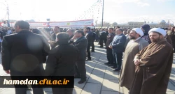 حضور سرپرست، معاونین، مسئول نهاد رهبری و کارکنان دانشگاه فرهنگیان همدان در برنامه گرامیداشت یوم الله نه دی 3