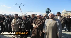 حضور سرپرست، معاونین، مسئول نهاد رهبری و کارکنان دانشگاه فرهنگیان همدان در برنامه گرامیداشت یوم الله نه دی 5