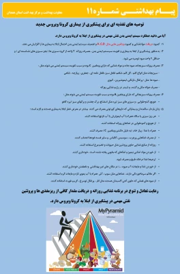 انتشار پیام های بهداشتی با مضمون (کرونا ویروس) بروی پورتال دانشگاه علوم پزشکی استان همدان  3