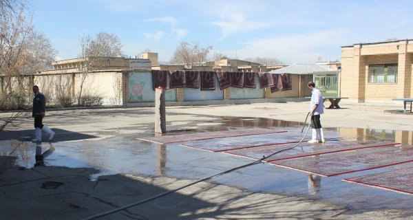 خانه تکانی در پردیس شهید مقصودی همدان برای استقبال از سال جدید
 6