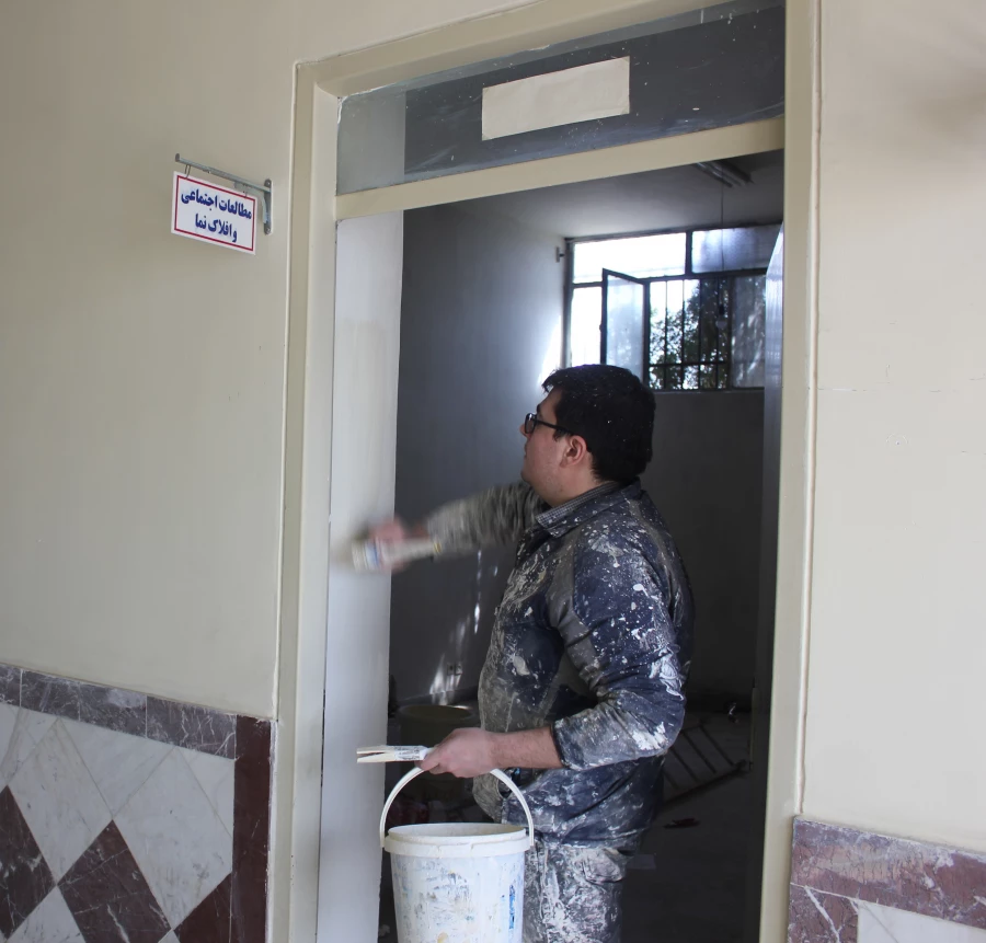 خانه تکانی در پردیس شهید مقصودی همدان برای استقبال از سال جدید
 9