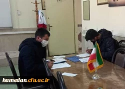 گزارش تصویری از تلاش همکاران و ادامه ی روند ثبت نام حضوری از دانشجویان نو ورود پردیس شهید مقصودی همدان 2