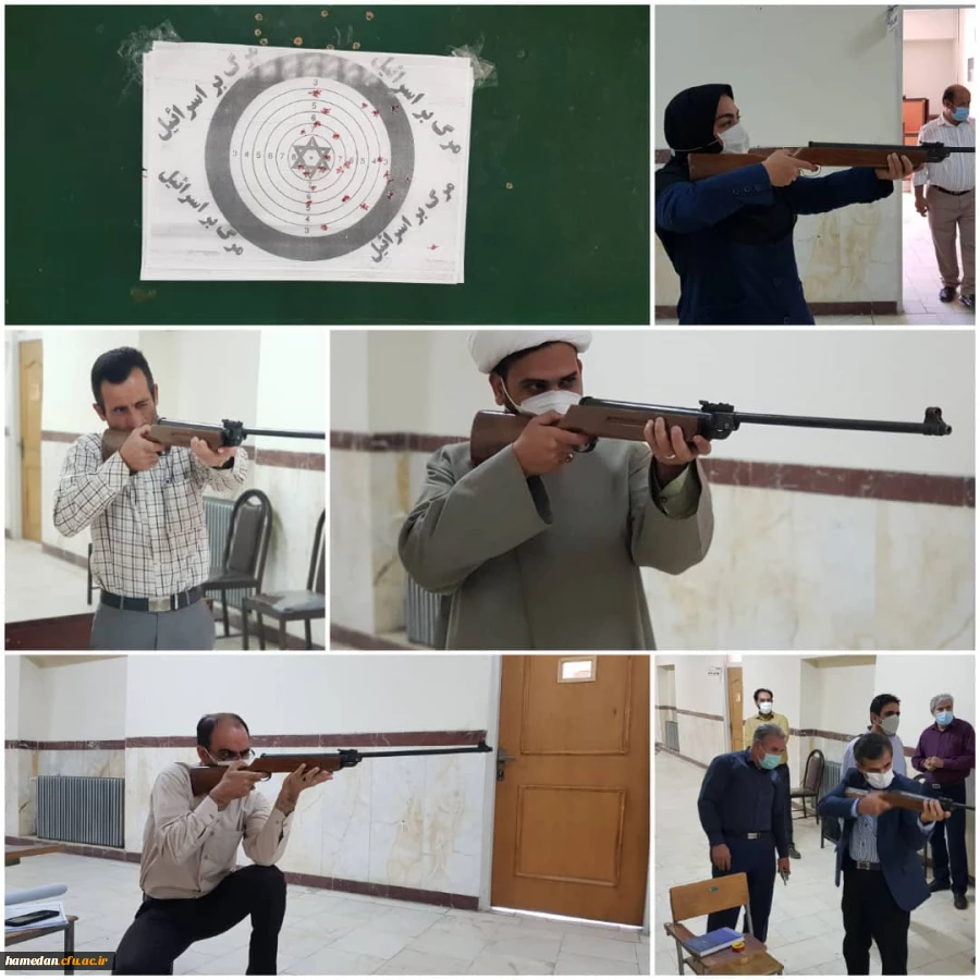 مسابقه ی تیراندازی با تفنگ بادی ویژه اعضای هیات علمی و کارکنان دانشگاه فرهنگیان همدان 2