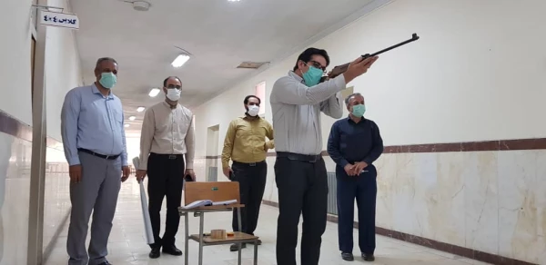 مسابقه ی تیراندازی با تفنگ بادی ویژه اعضای هیات علمی و کارکنان دانشگاه فرهنگیان همدان 3