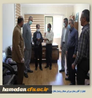 تجلیل از همکار روشندل پردیس شهید مقصودی به مناسبت فرارسیدن روز عصای سفید 2