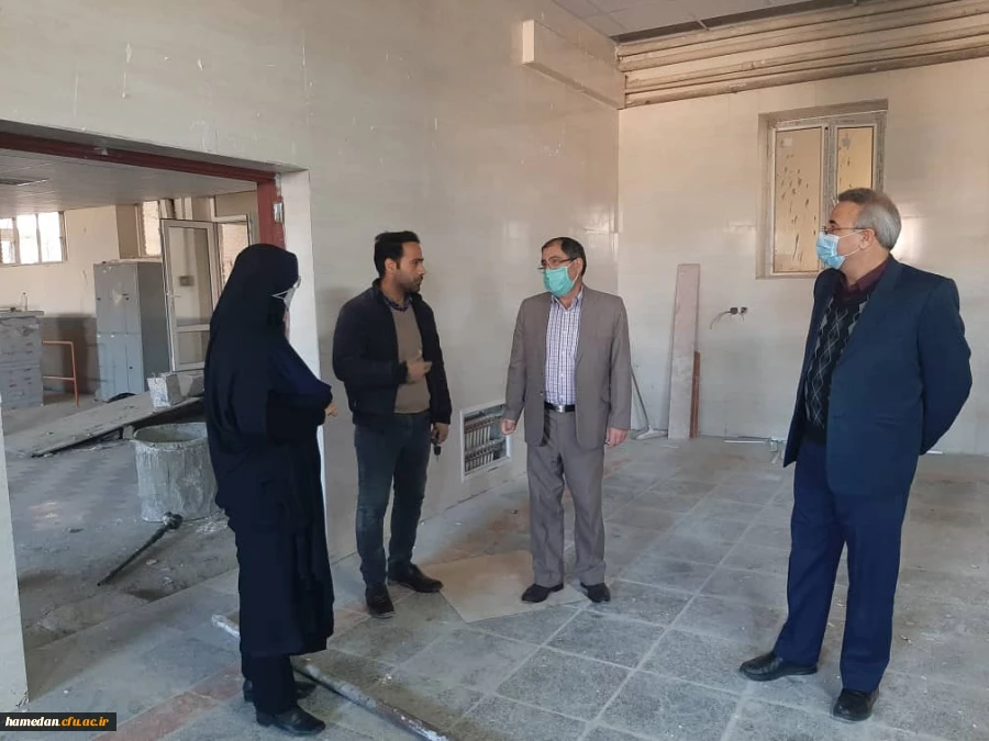 بازدید مدیریت استان از پروژه های عمرانی پردیس شهید باهنر 2