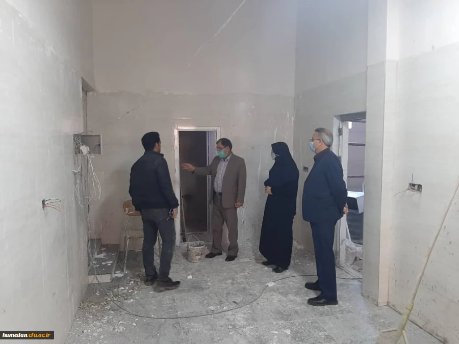 بازدید مدیریت استان از پروژه های عمرانی پردیس شهید باهنر 3