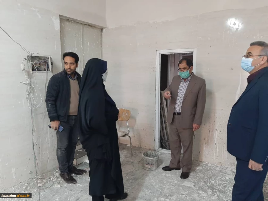 بازدید مدیریت استان از پروژه های عمرانی پردیس شهید باهنر 4