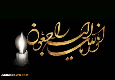 پیام تسلیت

همکار ارجمند سرکار خانم دکتر ترکاشوند