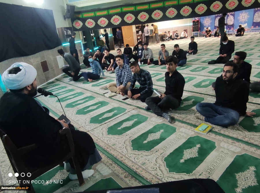 مراسم احیا و راز و نیاز با معبود در پردیس شهید مقصودی همدان 3