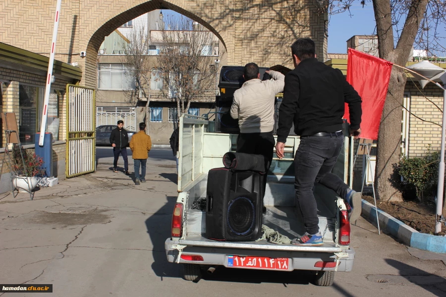 روایت تصویری از مراسم استقبال، تشییع و تدفین شهید گمنام در دانشگاه فرهنگیان همدان 6