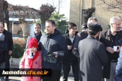روایت تصویری از مراسم استقبال، تشییع و تدفین شهید گمنام در دانشگاه فرهنگیان همدان 9