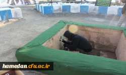 روایت تصویری از مراسم استقبال، تشییع و تدفین شهید گمنام در دانشگاه فرهنگیان همدان 7