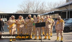 روایت تصویری از مراسم استقبال، تشییع و تدفین شهید گمنام در دانشگاه فرهنگیان همدان 12