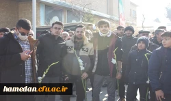 روایت تصویری از مراسم استقبال، تشییع و تدفین شهید گمنام در دانشگاه فرهنگیان همدان 19