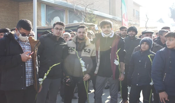 روایت تصویری از مراسم استقبال، تشییع و تدفین شهید گمنام در دانشگاه فرهنگیان همدان 19