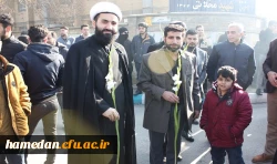 روایت تصویری از مراسم استقبال، تشییع و تدفین شهید گمنام در دانشگاه فرهنگیان همدان 30