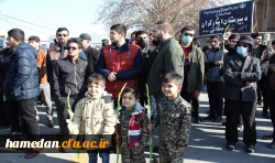 روایت تصویری از مراسم استقبال، تشییع و تدفین شهید گمنام در دانشگاه فرهنگیان همدان 32