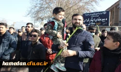 روایت تصویری از مراسم استقبال، تشییع و تدفین شهید گمنام در دانشگاه فرهنگیان همدان 33