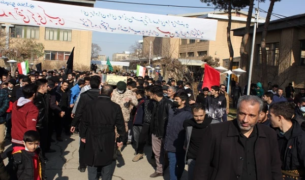 روایت تصویری از مراسم استقبال، تشییع و تدفین شهید گمنام در دانشگاه فرهنگیان همدان 42