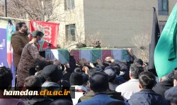روایت تصویری از مراسم استقبال، تشییع و تدفین شهید گمنام در دانشگاه فرهنگیان همدان 44