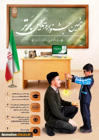 ویژه دانشجو معلمان ارجمند

دهمین جشنواره تدریس برتر