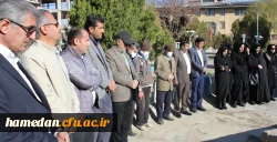 دیدار نوروزی بر مزار شهید خوشنام دانشگاه فرهنگیان همدان 3