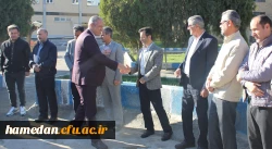 دیدار نوروزی بر مزار شهید خوشنام دانشگاه فرهنگیان همدان 5