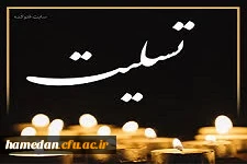 پیام تسلیت

همکار ارجمند شاغل در پردیس شهید باهنر همدان جناب آقای کامرانی