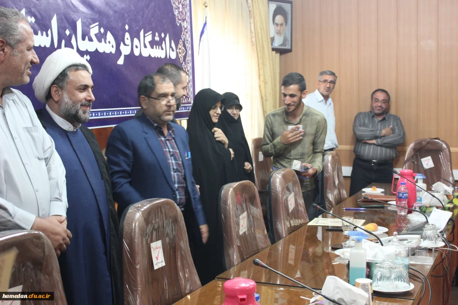 مراسم تکریم و معرفی مسئول بسیج دانشجویی پردیس های دانشگاه فرهنگیان همدان 13