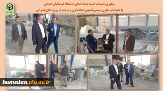 در تحقق مصوبات کمیته هیات امنای استانی انجام گرفت

بازدید معاون سیاسی امنیتی استانداری از پروژه های در حال ساخت دانشگاه فرهنگیان همدان 