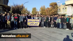 حضور گسترده مجموعه دانشگاه فرهنگیان همدان در راهپیمایی حمایت از مردم مظلوم فلسطین 3