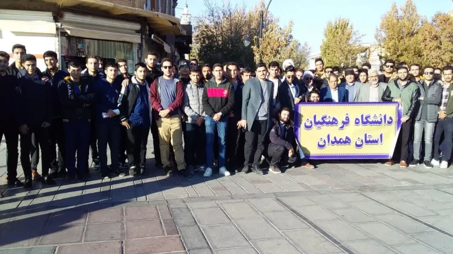 حضور گسترده مجموعه دانشگاه فرهنگیان همدان در راهپیمایی حمایت از مردم مظلوم فلسطین 4