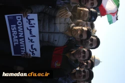 حضور گسترده مجموعه دانشگاه فرهنگیان همدان در راهپیمایی حمایت از مردم مظلوم فلسطین 6