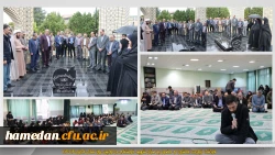 قرائت زیارت عاشورا و حضور بر مزار شریف شهید خوشنام دانشگاه فرهنگیان همدان 2