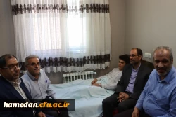 عیادت از دانشجوی جانباز دانشگاه فرهنگیان همدان 2