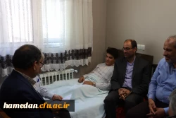 عیادت از دانشجوی جانباز دانشگاه فرهنگیان همدان 3