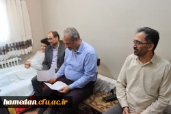 عیادت از دانشجوی جانباز دانشگاه فرهنگیان همدان 5