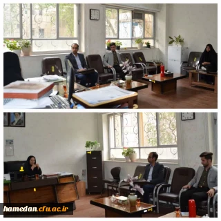 دیدار اعضای شورای مرکزی شبکه معلمان استان با سرپرست پردیس شهید باهنر همدان