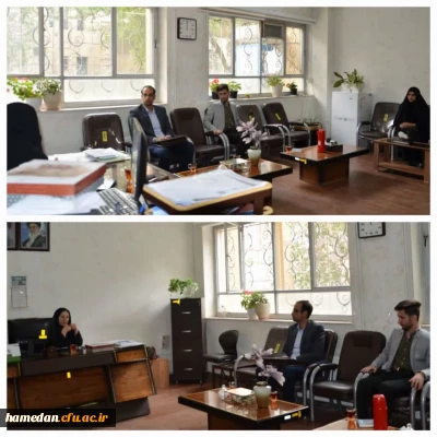 دیدار اعضای شورای مرکزی شبکه معلمان استان با سرپرست پردیس شهید باهنر همدان