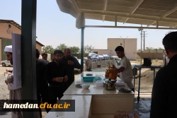 آغاز بکار موکب دانشگاه فرهنگیان استان همدان در مسیر عبور زائرین اربعین 6