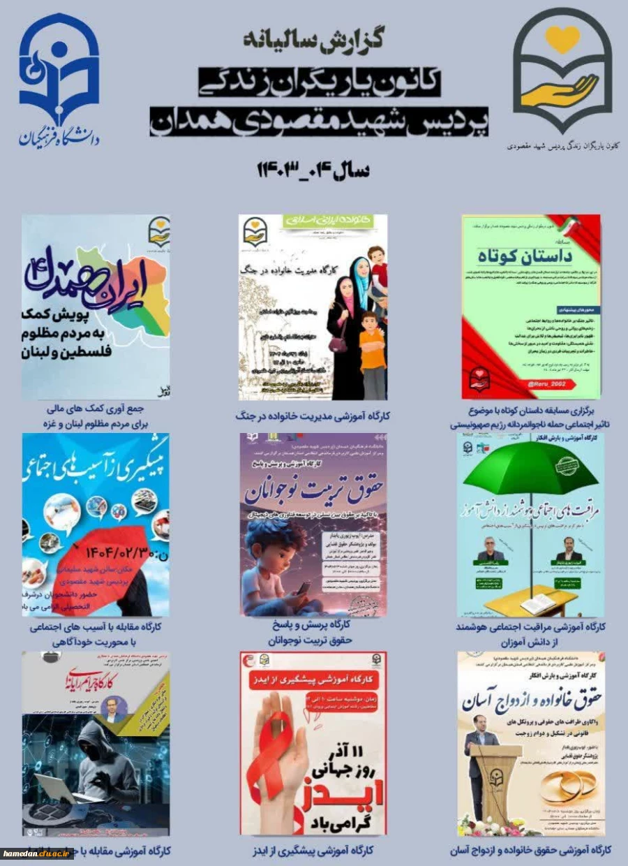 گرازش سالانه کانون یاریگران زندگی 2