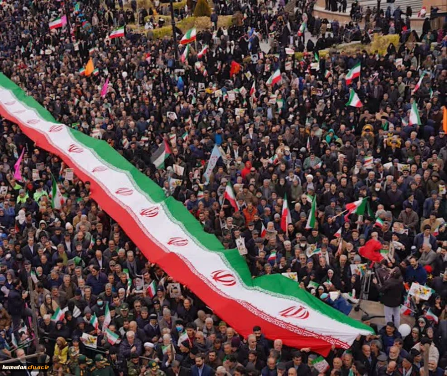 حضور اساتید، کارکنان و دانشجویان دانشگاه فرهنگیان همدان در مراسم یوم الله 22 بهمن 6