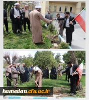 غرس درخت مثمر در محوطه دانشگاه